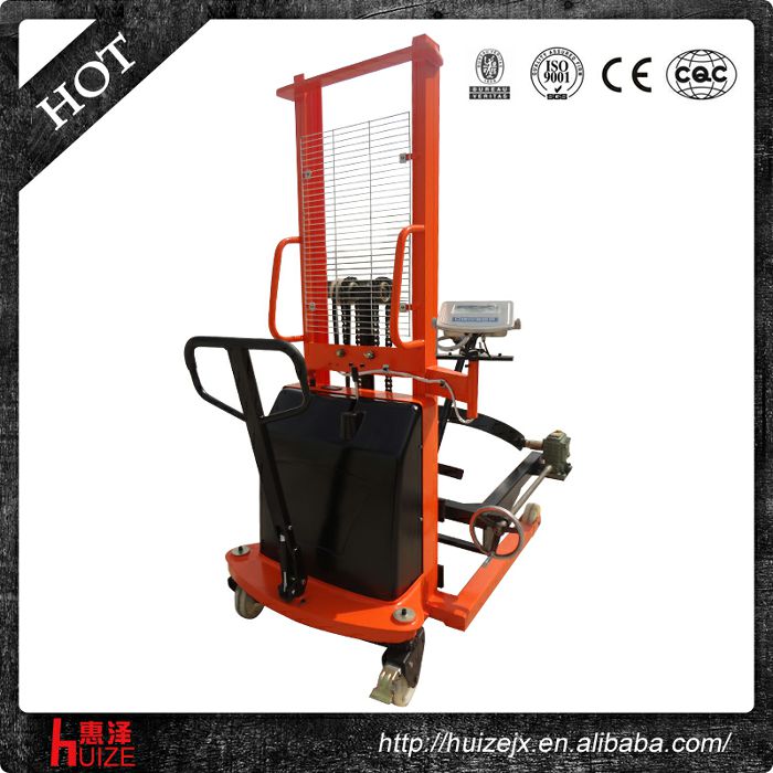 半電動稱重油桶車（夾鐵桶，手搖翻轉(zhuǎn)倒料）4