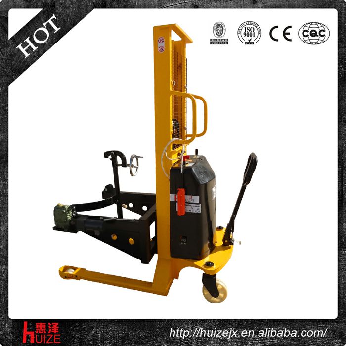 半電動(dòng)可傾式油桶車（手夾緊電翻轉(zhuǎn)）